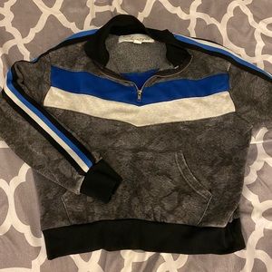 Gray Quarter Zip Pullover